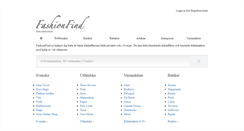 Desktop Screenshot of fashionfind.se