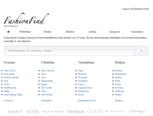 Tablet Screenshot of fashionfind.se